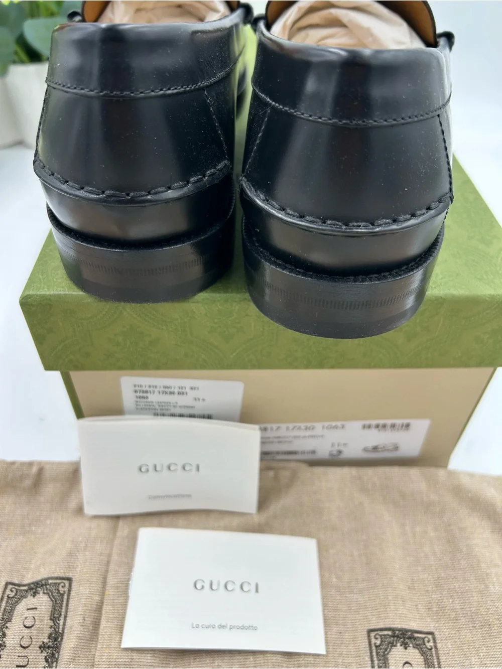 Men's Gucci, GG Supreme tassel loafers size 11.5 fits 12 US made in Italy - Picture 10 of 11
